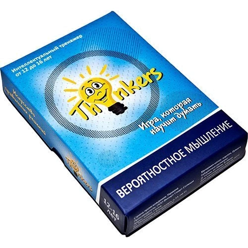 Интеллектуальная игра Thinkers Вероятностное мышление 12-16 лет (100 карточек)