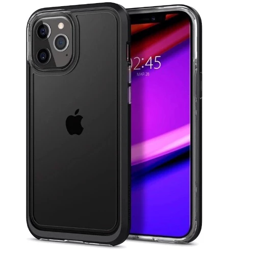 Чехол для iPhone Spigen Neo Hybrid Crystal Black (ACS01622) for iPhone 12 Pro Max: Материалы Термополиуретан