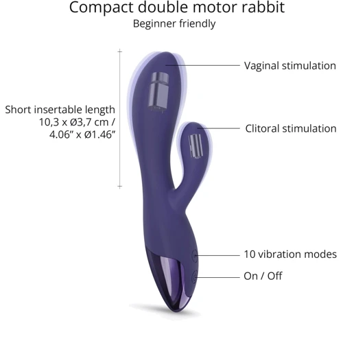 Вибратор-кролик Love To Love FUNKY BUNNY - Midnight Indigo