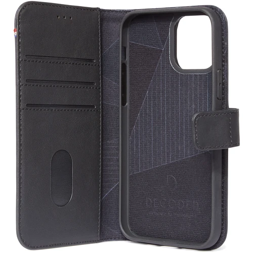 Чехол для iPhone Decoded Leather Wallet 2-in-1 Black (D20IPO54DW2BK) for iPhone 12 mini: Цвет черный