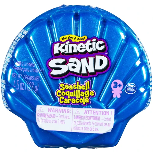 Набор песка для детского творчества Kinetic Sand Ракушка голубая (71482B)