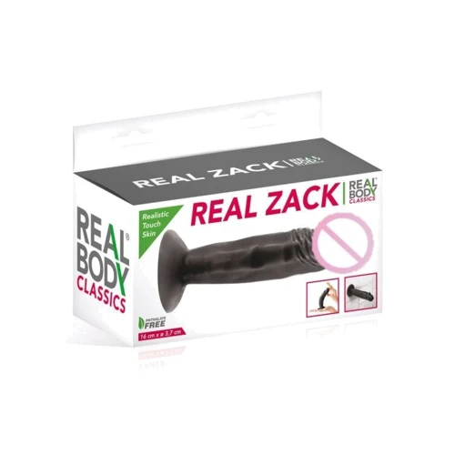 Фаллоимитатор с присоской Real Body - Real Zack Black