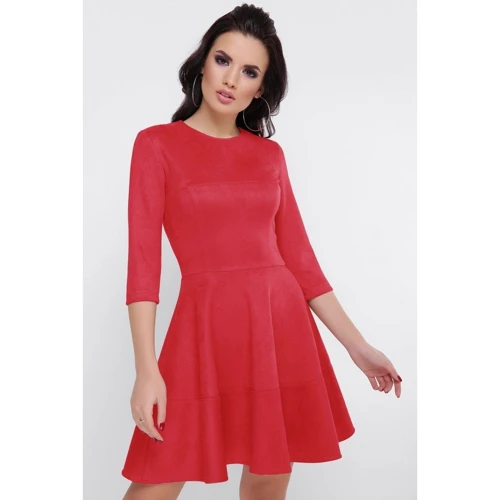 Платье FashionUp PL-1673C 42 красное повседневное до середины бедра