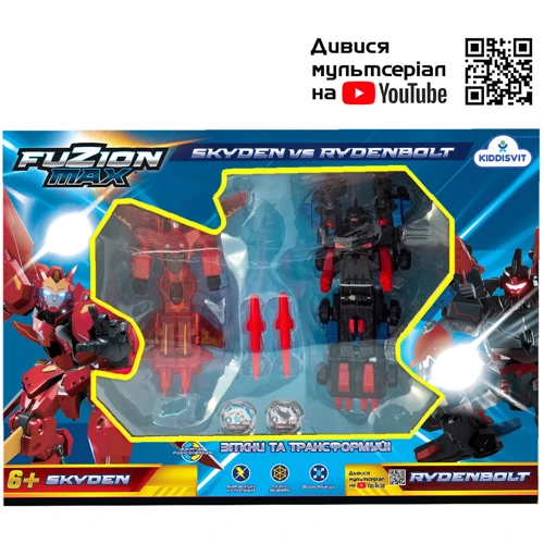 Игровой набор трансформеров FUZION MAX - Скайден и Райденболт (54021)