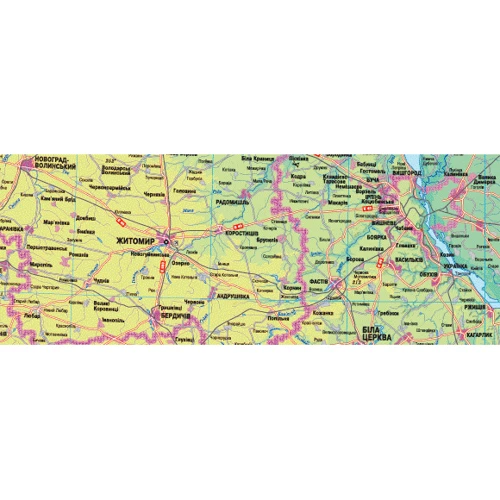 Україна. Фізична карта М1: 1 250 000, Ф.А-0, 110х80см. Картон. ИПТ: Обкладинка картон