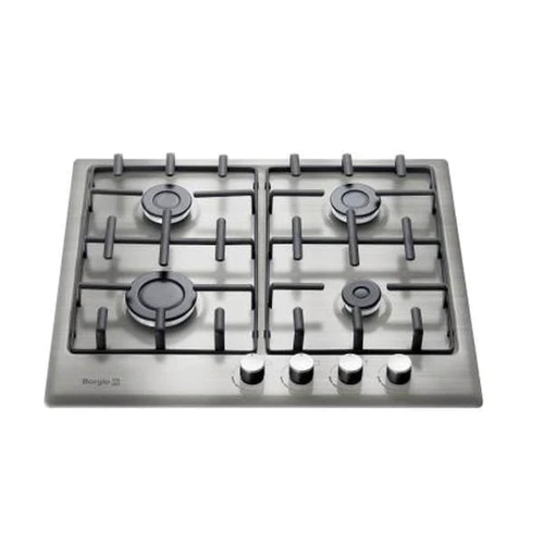 Варильна поверхня газова Borgio 6621 (Inox): Розміри для вбудовування (ШxГ) 56x49 см
