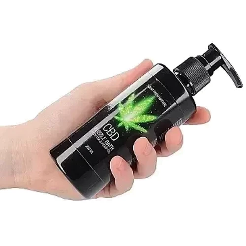 Набір для ванни та душу CBD Care set - GREEN TEA & HEMP OIL (3 предмети)