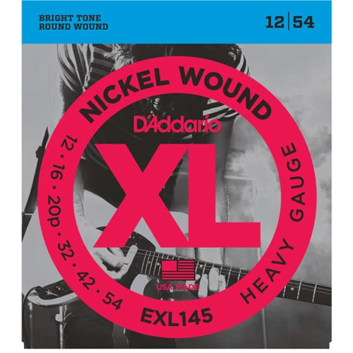 Струна для гитар Струны D`ADDARIO EXL145 XL HEAVY (12-54)