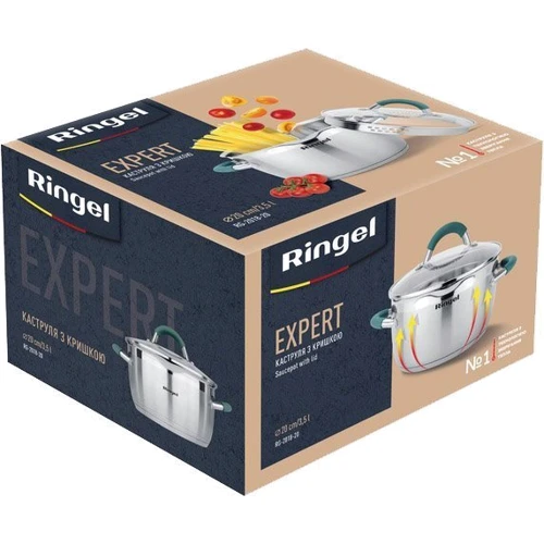 Кастрюля Ringel Expert 20 см 3.5 л (RG 2018-20): Объем, л 3.5
