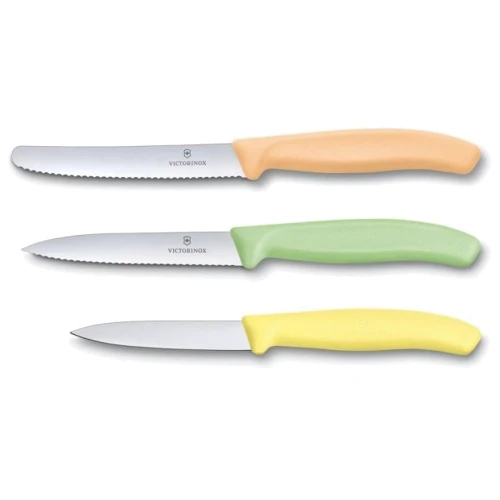Набор кухонных ножей Victorinox SwissClassic Paring Set 3 пр. (6.7116.34L2): Метериал лезвия нержавеющая сталь