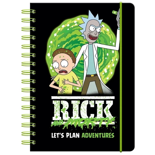 Щоденник-планер Kite Rick and Morty на спіралі (RM23-438)