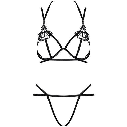 Сексуальный комплект Obsessive Badossa 2-pcs set black L/XL