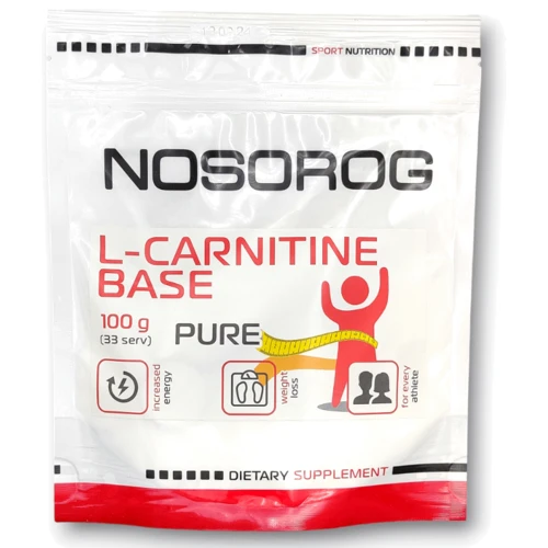 Жиросжигатель Nosorog Nutrition L-Carnitine Base 100 g / 33 servings / Pure