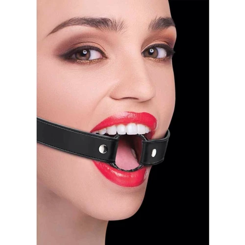 Кляп sLash Leather O-Ring Gag Black