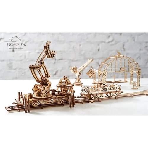 Механічний 3D пазл UGEARS "Маніпулятор на рейках" (70032) фото 16
