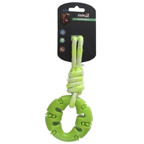 Іграшка AnimAll GrizZzly 9765 каблучка з канатом 33х10х4 см PS8026 зелена (141277)