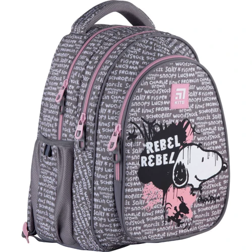 Рюкзак Kite Education Peanuts Snoopy SN21-8001M: Спинка Ортопедичне (анатомічна)