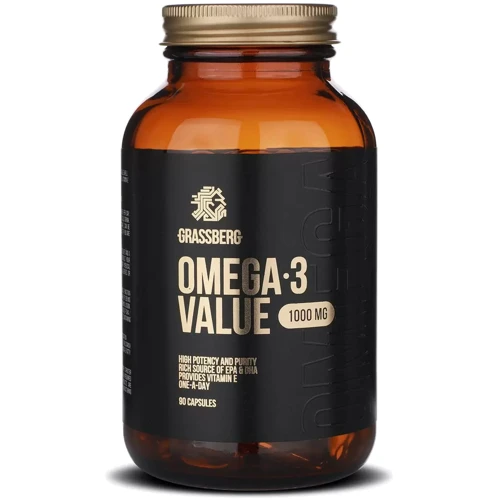 Grassberg Omega-3 Value 1000 mg Омега-3 90 капсул