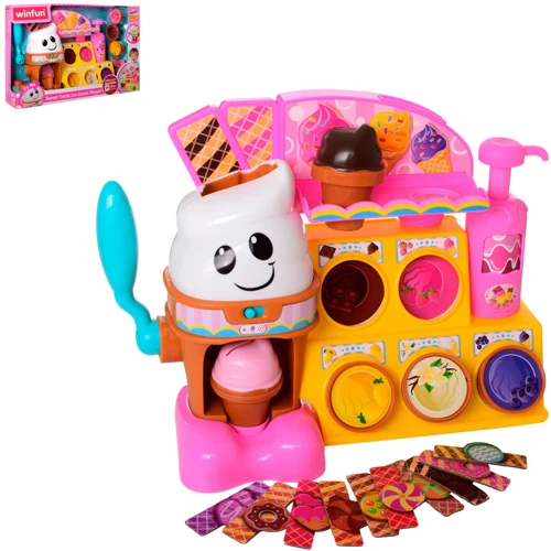 Набор игровой WinFun 0751-01 мороженое, прилавок 24см, музыка ,звук (англ), свет: Производитель Winfun