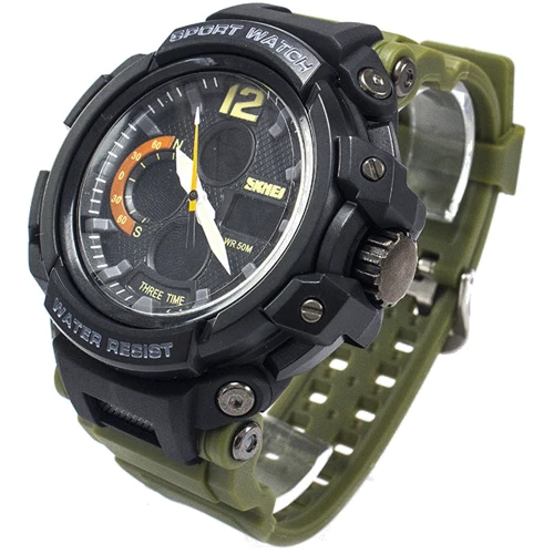 Наручний годинник Skmei 1343 Army Green