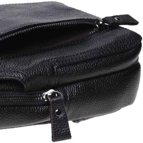 Мужская сумка-слинг Keizer черная (K15038-black): Тип ручки Без ручки, Плечевой ремень