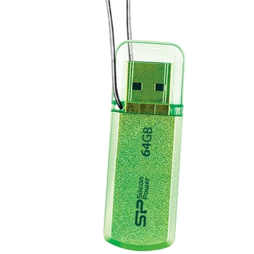 USB-флешка Silicon Power 64GB Helios 101 USB 2.0 Green (SP064GBUF2101V1N): Объем памяти 64 GB