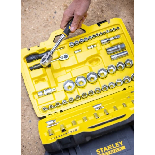 Набір торцевих головок з тріскачкою 50 предметів Stanley FMMT82827-1: Упаковка пластиковый кейс