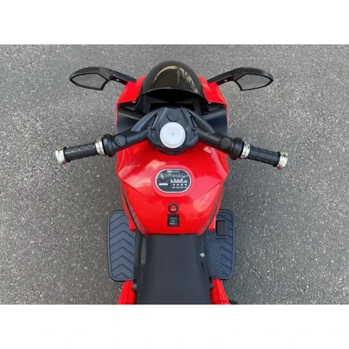 Триколісний мотоцикл Kidsauto Moto S c пультом і EVA колесами червоний: Вид мотоцикл