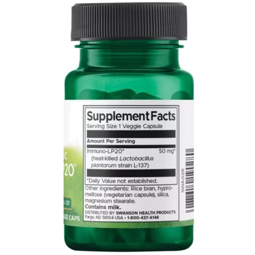 Swanson Immunobiotic Immuno-LP20 Імунобіотик 30 веганських капсул: Тип Пробиотики