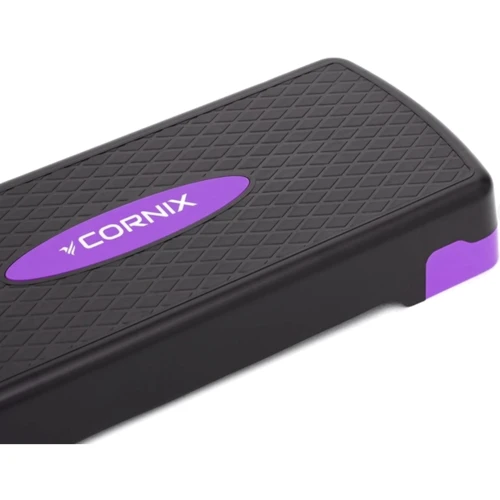 Степ та балансувальна платформа Cornix 2-ступінчаста 68 х 28 х 10-15 см XR-0188 Black/Purple: Тип степ-платформи Регульовані