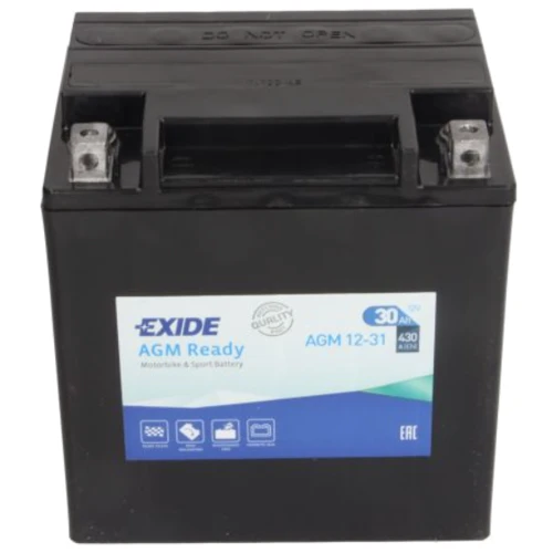 Мотоциклетный аккумулятор 12В Exide AGM12-31 фото 1