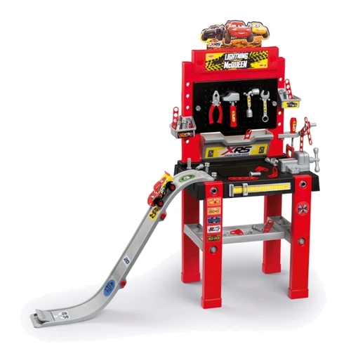 Игровой Набор Smoby Cars Мастерская с машинкой, 94 акс., 110 х 34 х 110 см, 3+ (360722)