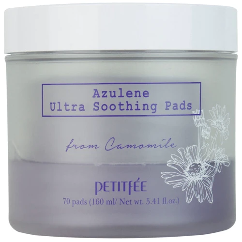 Petitfee Azulene Ultra Soothing Pads Ультра-зволожуючі пади 70 шт.