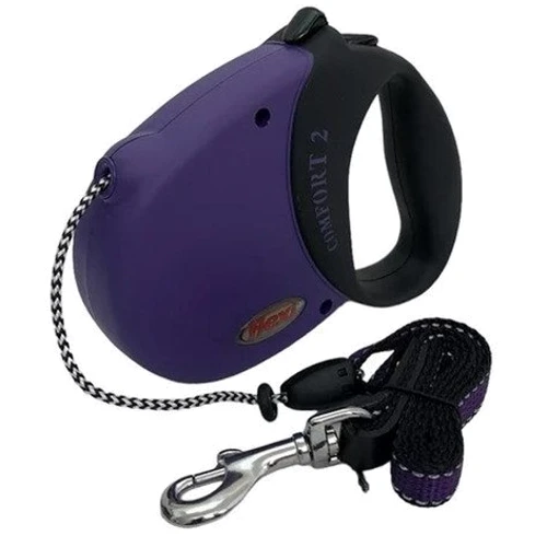 Рулетка Flexi Comfort Basic 2 шнур Черно-фиолетовый 5 м 20 кг (428.22 - 6795)
