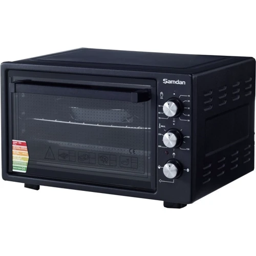 Електрична духовка настільна Samdan 2011 Black: Розміри 32х52х39 см (ВхШхГ)