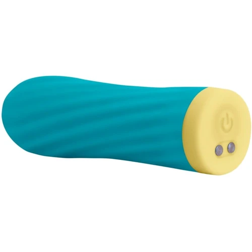 Вибропуля S Pleasures Bullets Twist & Shout Turquoise, бирюзовая