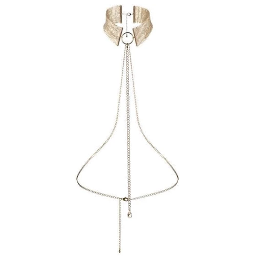 Ожерелье-воротник Bijoux Indiscrets Desir Metallique Collar - Gold