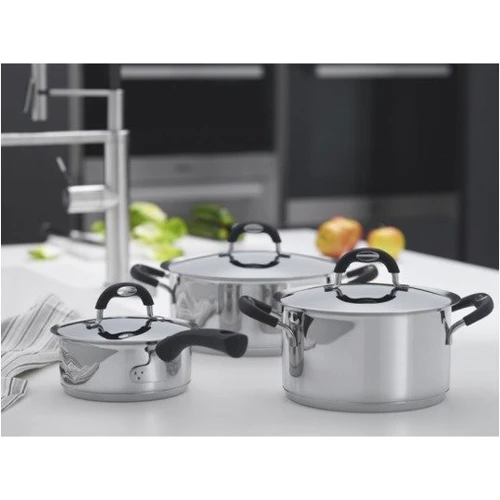 Кастрюля Кастрюля с крышкой Tramontina Duo Silicone 62485/200 (20см, 4.56л) фото 1
