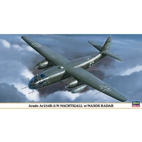 Модель Hasegawa Бомбардувальник Arado Ar234B-2/N NACHTIGALL w/ NAXOS RADAR (HA09820)