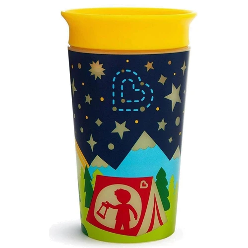Чашка-непроливайка Munchkin Miracle 360 Glow in the Dark Жовта 266 мл (21193.02)
