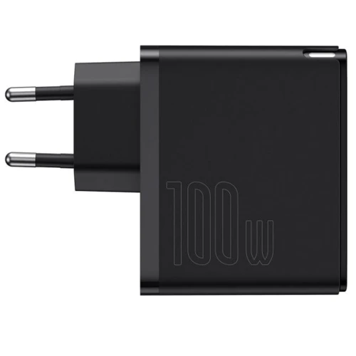 Зарядное устройство Baseus USB-C Wall Charger GaN2 100W Black with USB-C Cable (TZCCGAN-L01): Кабель в комплекте USB-C