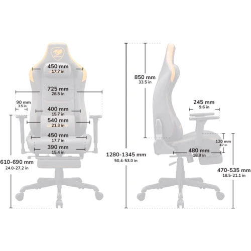Крісло геймерське Cougar ARMOR EVO S фото 7