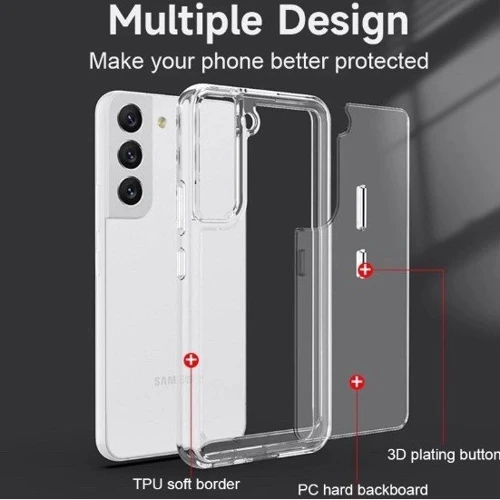Аксесуар для смартфона Mobile Case TPU+PC Metal Buttons Clear для Samsung S911 Galaxy S23: Тип накладка на задню частину
