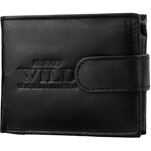 Мужское портмоне Always Wild черное (DNKN0035L-SCR3193-bl): Материал Натуральная кожа