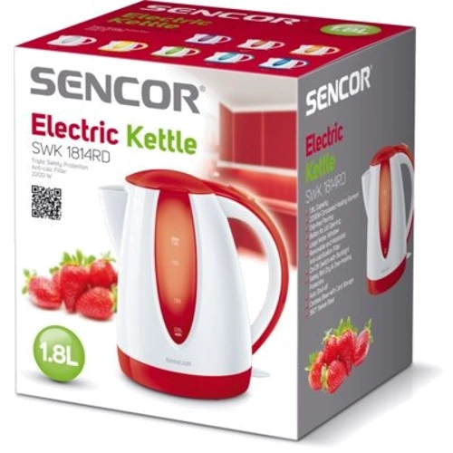 Електрочайник Sencor SWK 1814RD: Об'єм, л 1.8