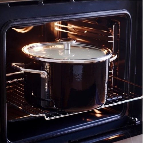 Кастрюля KitchenAid Steel Core 24 см 6 л матовый черный (CC006001-001)