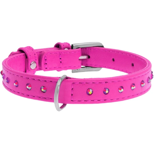 Ошейник WAUDOG Glamour с клеевыми стразами 20 мм 30-39 розовый (32787): Производитель WAUDOG