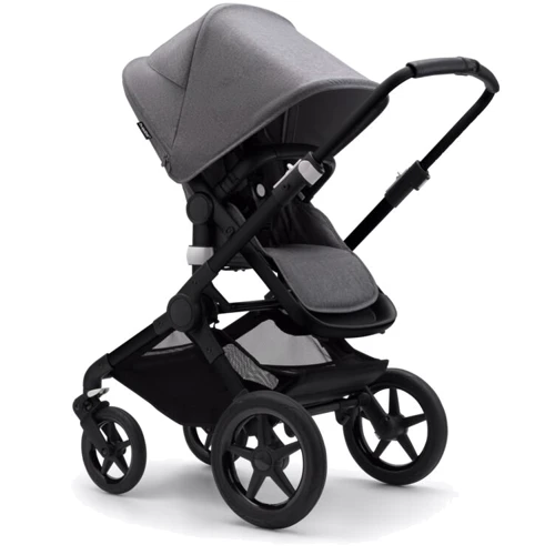 Универсальная коляска 2 в 1 Bugaboo Fox 3 без капюшона (Black/ Grey Melange) фото 7
