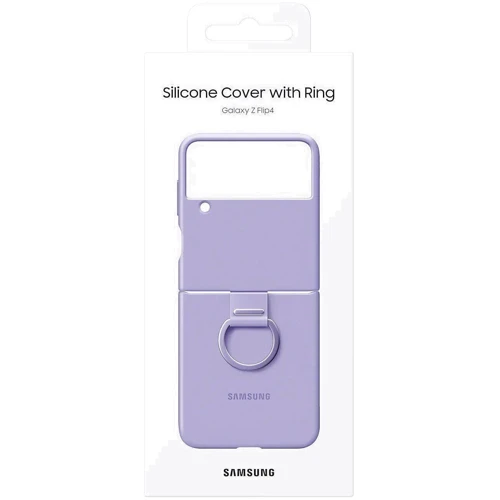 Чехол для телефонов Samsung Silicone Cover with Ring Lavender (EF-PF721TVEGUA) for Samsung F721 Galaxy Flip 4