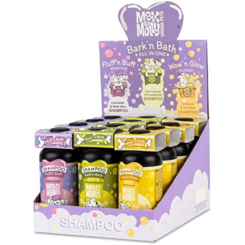 Набор шампуней для собак Max & Molly Urban Pets POS Set - Dog Shampoo 12х250 мл (4894512061019)